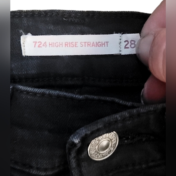 Levi's | 724 High Rise Straight Fit Denim Jeans | Size: 28 - Picture 4 of 5